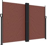vidaXL - Uittrekbaar windscherm - 180x1000 cm - bruin