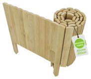 StarTech Flexibele houten schutting - Tuinbegrenzing - 200 cm lengte - 40 cm hoogte - Houtkleuren - Borderafscheiding - Graskant
