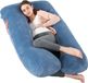 Bol Coussin de grossesse coussin d'allaitement 160 cm XXXL en forme de U - coussin corporel pour grandes mères
