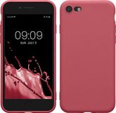 kwmobile telefoonhoesje geschikt voor Apple iPhone SE (2022) / iPhone SE (2020) / iPhone 8 / iPhone 7 - Hoesje voor smartphone - Precisie camera uitsnede - In donkerroze