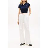 Tommy Hilfiger Th Script Slim Ss Polo Dark Night Navy Taille: L