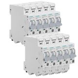 SIEMENS - Set van 10 autostroomonderbrekers P+N 16A
