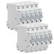 SIEMENS - Set van 10 autostroomonderbrekers P+N 16A