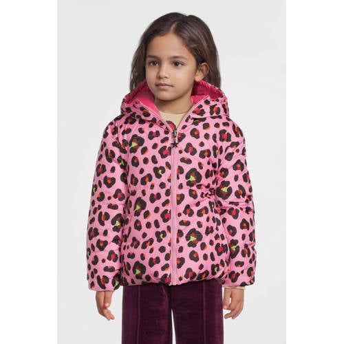 Orange Stars reversible colourblock jas Isa bloemenprint