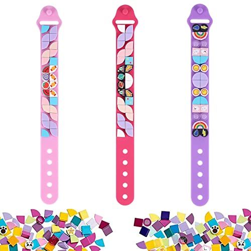 Chedin Panda Chedin Kinderarmbanden, 6 stuks dots armbanden, vriendschapsbanden, speelgoed, doe-het-zelf creatieve knutselarmbanden, armbanden, armbanden voor kinderen, meisjes, jongens, tieners, verjaardagscadeaus