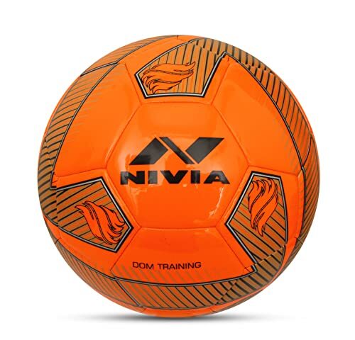 Nivia Unisex Dom Training Voetbal, Oranje, 5