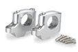 Puig 21801P Pullback Risers, universele stuurverhogers met 20mm hoogte en 16mm pullback, verbetert de rijergonomie en comfort met een elegant en duurzaam ontwerp, Zilver