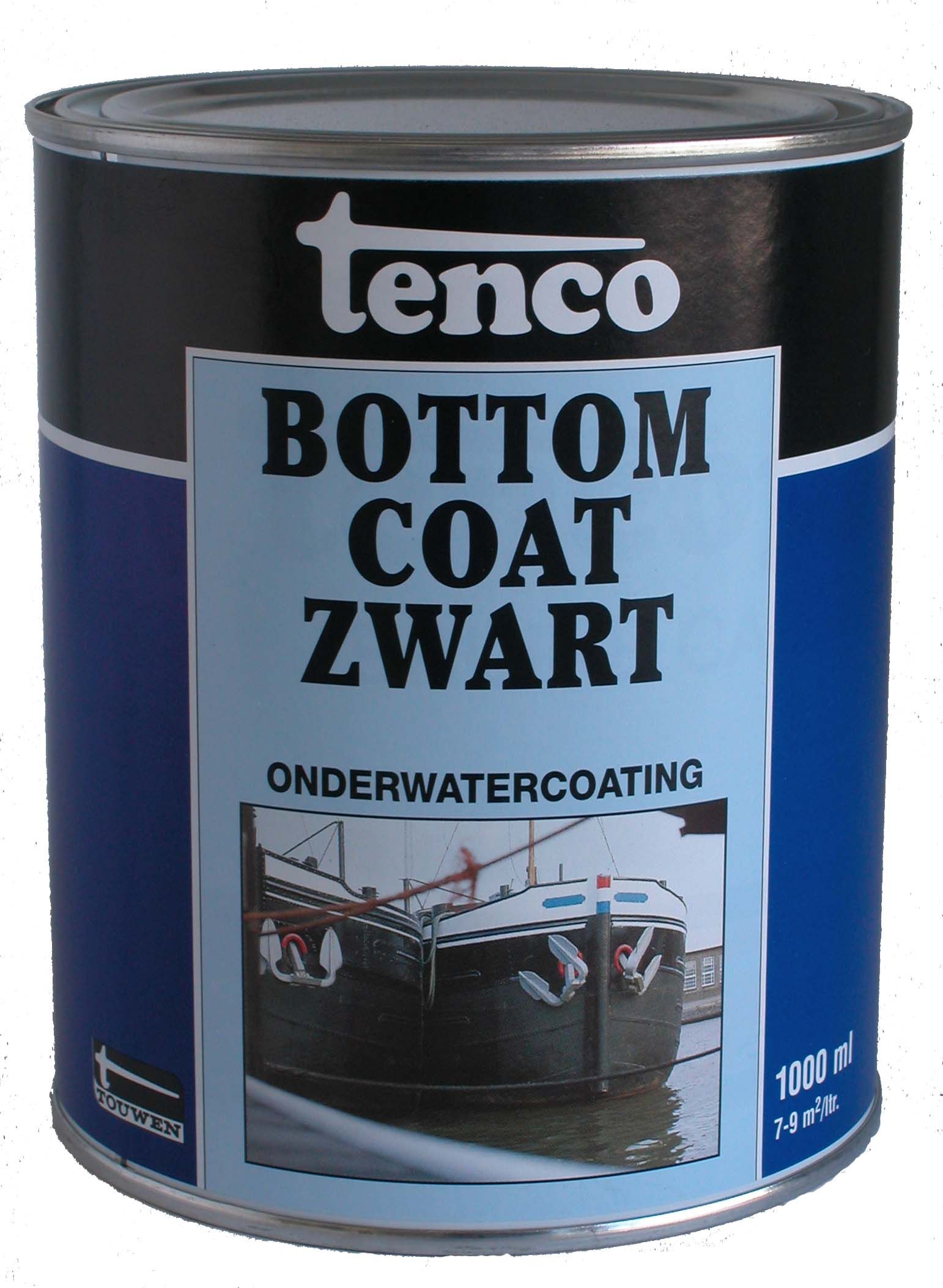 Tenco bottomcoat zwart 1 l