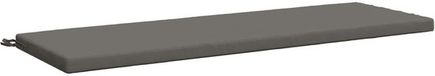 vidaXL Bankkussen SOEST 100% Polyester Grijs 140 x 50 x 5 cm