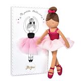 Jolijou Ma Petite Ballerina Doek Danseres Pop Isadora Geschenkdoos 35 cm Turnpakje Tutu Danssoekjes Strik Cadeau-idee voor geboorte meisje JJ6036