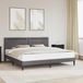 Maison Exclusive - Lit frame with integrated LED lighting, grey, 200 x 200 cm, faux leather upholstery