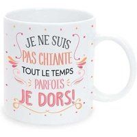 Tasse Ik Ben Niet Altijd Zeurend Soms Slaap Ik Mok zwart
