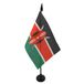 AZ FLAG Tafelvlag Kenia 15x10 cm Keniaans Polyester 100D Plastic Voet