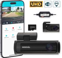 Nordväl DC202-2CH Dashcam Bundle - 4K, Dual, Park Mode, 64GB