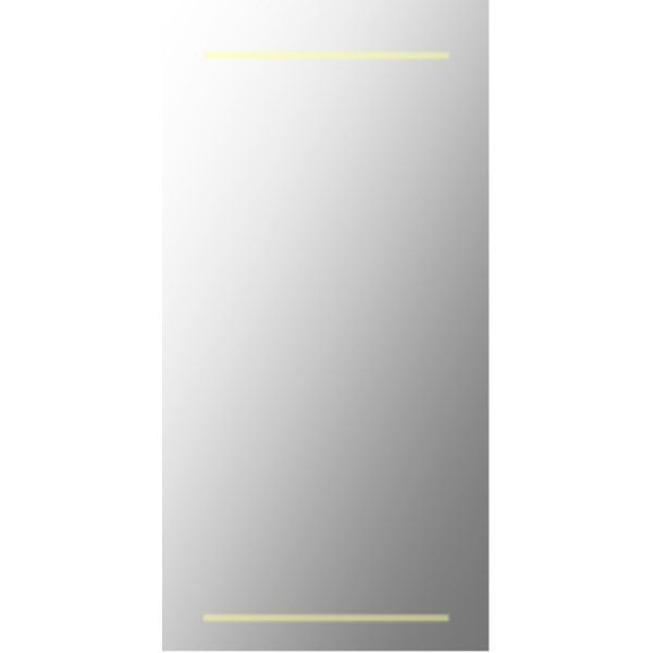 Plieger Basic spiegel met LED verlichting 2 zijden horizontaal 40x80cm