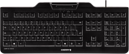 Cherry KC 1000 SC Toetsenbord USB AZERTY Frans Zwart
