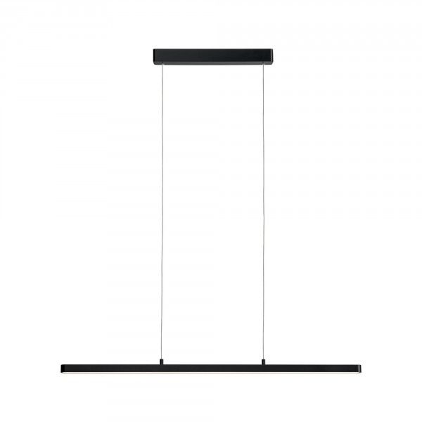 Paulmann Lento LED Hanglamp - Zwart - Rechthoek - Dimbaar - 42W - 3495 lm - Warm Wit