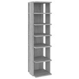 VidaXL Schoenenrek 27,5x27x102 cm bewerkt hout grijs sonoma