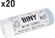 BINY Vuilniszakken 50L 20 stuks wit