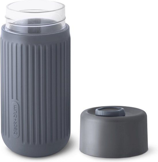 Black+Blum Glazen Reisbeker - 340ml - Grijs