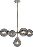 Steady Lighting Landelijke Kroonluchter - Metaal - Zilver - E14 - 67.4cm