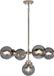 Steady Lighting Landelijke Kroonluchter - Metaal - Zilver - E14 - 67.4cm