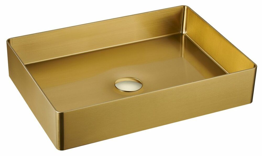 Sapho Aurum waskom 50x35 rosé mat goud