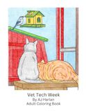 Vet Tech Week Adult Coloring Book