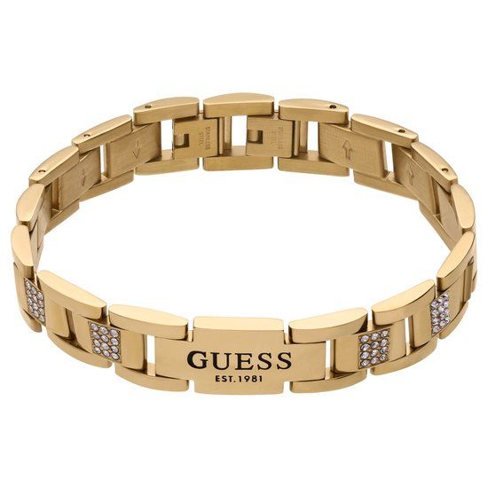GUESS FRONTIERS Armbandenset - Staal - Goudkleurig - Mannen - Zirkonia - 20 cm