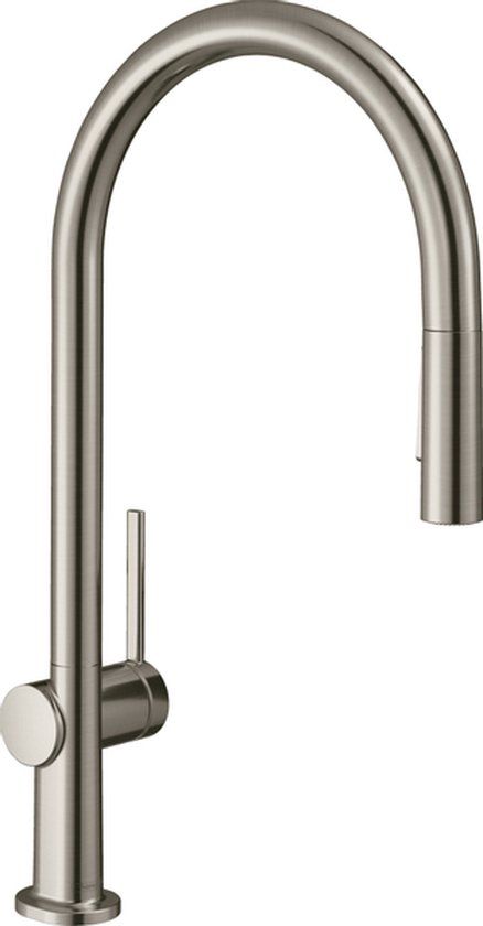 Hansgrohe Talis M54 Keukenmengkraan - RVS Look - Uittrekbare Vuistdouche