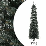 vidaXL Kunstkerstboom smal 210 cm PVC groen