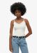 Superdry Essential camitopje met kanten boord Dames Vesten Lichtgrijs S/M