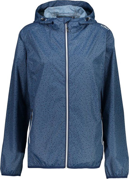CMP Rain Fix Hood Jacket Women - Blue - Size M - 2023