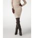 Guess Jupe mi-longue en maille pour femme avec logo 4G beige (XS)