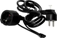Easyout EO-780780 – Stroom Verlengkabel – 16 A – Zwart – 2.00 m – H05VV-F 3G 1,5 mm