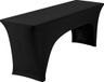 Goodivery Housse de table élastique pour décoration de fête, Convient pour table de jardin, Noir