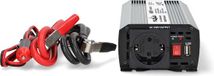 Nedis Auto Omvormer 600W – 12V / 230V – Stopcontact & USB Oplaadpoort – Gemodificeerde Sinusgolf – Accuklemmen & Sigarettenaansteker – Spanningsomvormer