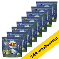 Sun Aanbieding: Sun Optimum All-in 1 Vaatwascapsules Citroen (8 dozen - 144 vaatwasbeurten)