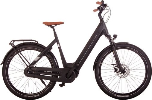 Rucanor City SUV - Elektrische Damesfiets 28 Inch - 53 cm - 7 Versnellingen - Hydraulische Schijfrem - 550 Wh Accu - Matzwart