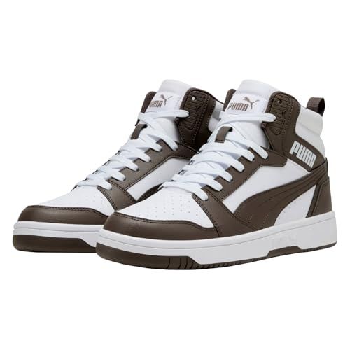 PUMA Unisex Rebound V6 Sneaker, Puma Wit plat brons, 38.5 EU