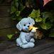 Omgoods - Statue de jardin Chien avec Papillons pour extérieur
