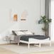 Maison Exclusive - Cadre de lit avec tête de lit Blanc 120 x 190 cm Bois de pin massif