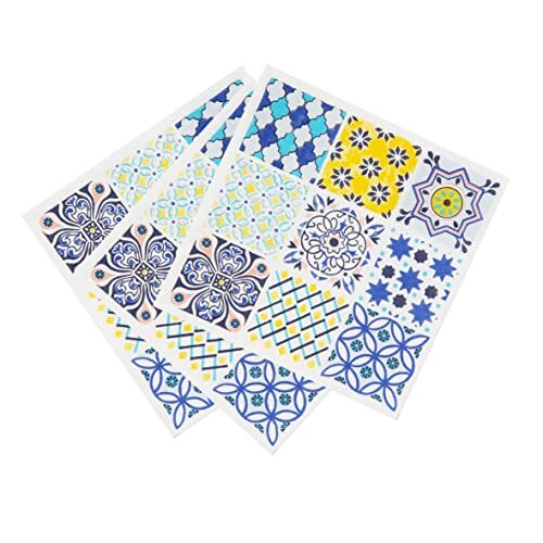 Talking Tables Talking Tables Marokkaanse betegelde blauwe servetten | gedurfde kleurrijke recyclebare papieren servetten voor decoupage, milieuvriendelijk wegwerpservies voor de zomer, verjaardag - 20 stuks