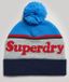Superdry Essential Logo Beanie Dames One Size Polyester Gebreid Logo 7RN - New Royal/Red