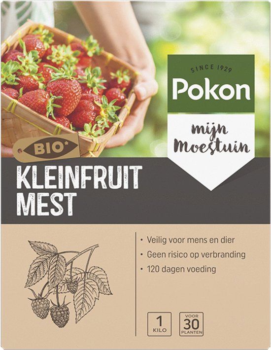 Pokon Bio Kleinfruit Mest - 1kg - Biologische Meststof voor Fruitplanten