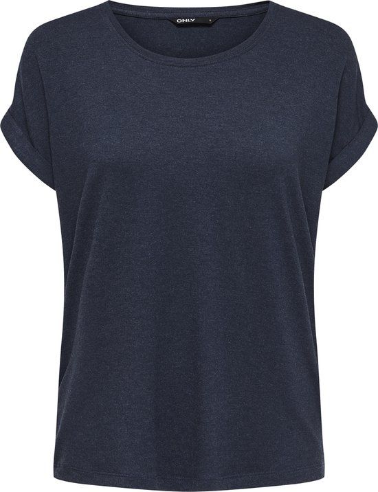 Only Moster Dames T-shirt - Navy Blazer - Maat XXL