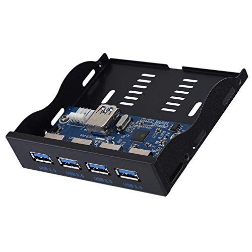 Be Winner USB3.0 floppy frontpaneel 4-poorts frontpaneel voor 3,5 inch floppy bay 19-pins op 4 poorten USB3.0 HUB uitbreidingskaart adapteraansluiting Werkt met moederbord of riserkaart