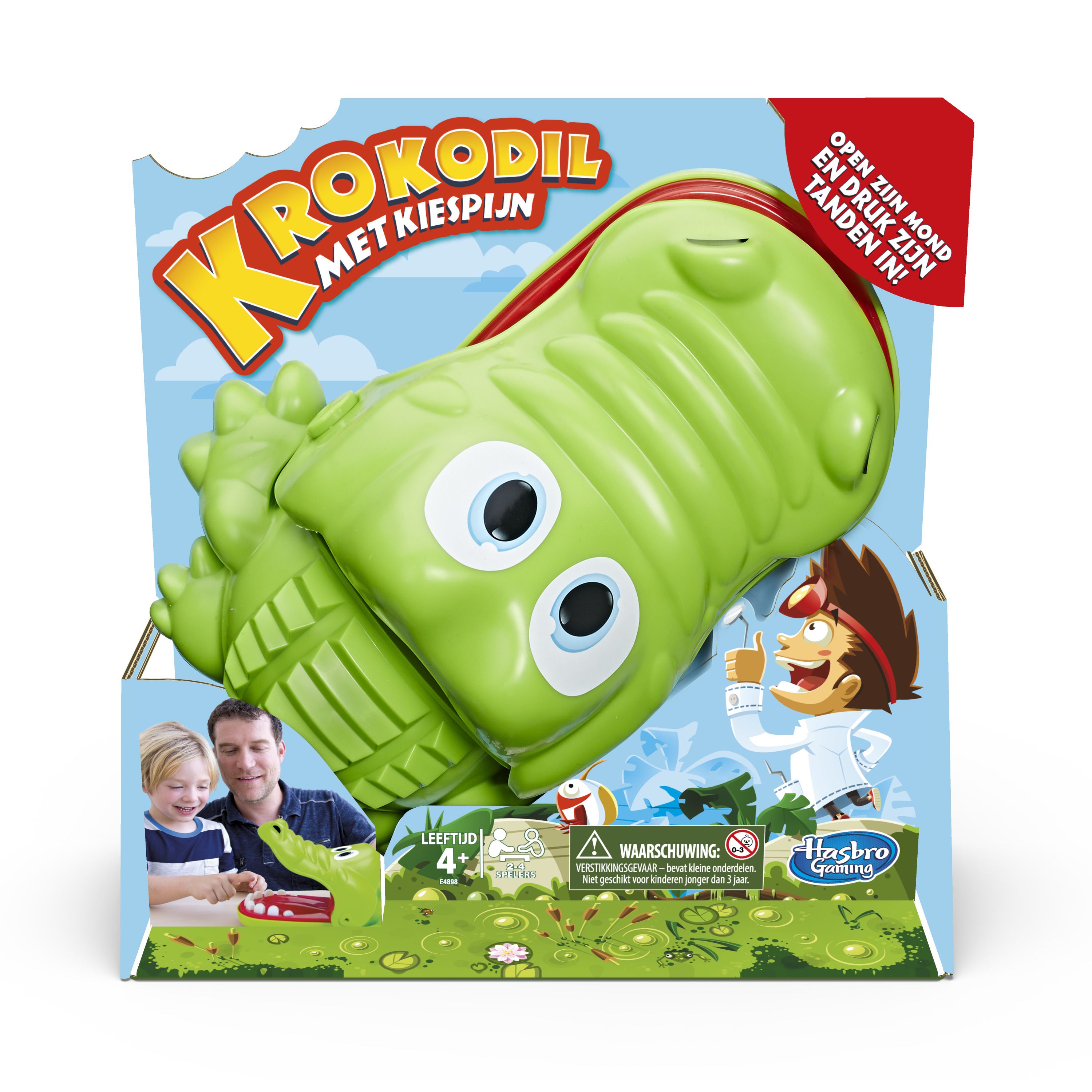 Hasbro Gaming Krokodil met Kiespijn - Bordspel voor Kinderen - 4+ Jaar - Multiplayer