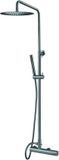 Qisani Flow Thermostatische Opbouw Regendoucheset Geborsteld Rvs 25609.02