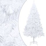 vidaXL Sapin de Noël artificiel avec branches épaisses 120 cm PVC blanc